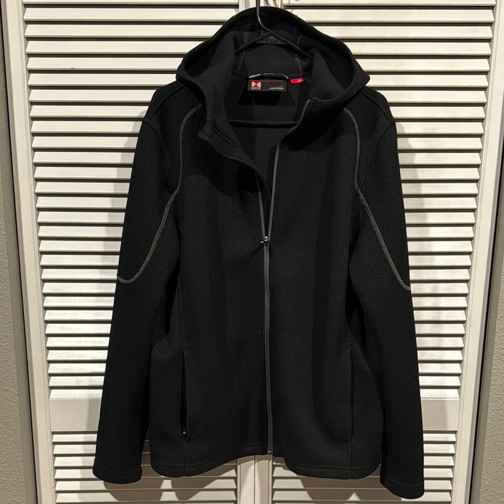 Spyder Black Hooded Jacket